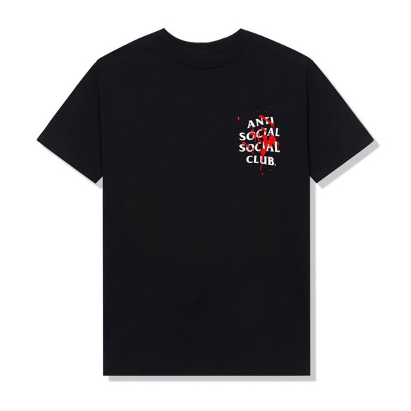 ASSC | Anti Social Social Club x Members Only Imprint Tee | NWT Black/White/Red - Picture 7 of 8